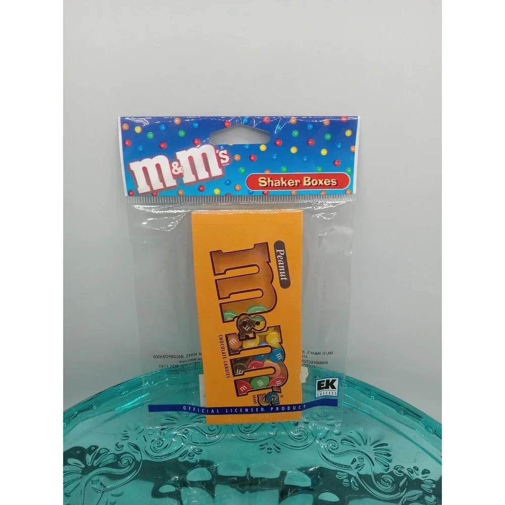 RARE M&M's Peanut Chocolate Candy Bag Shaker Box Scrapbook Embellishment Jolee's